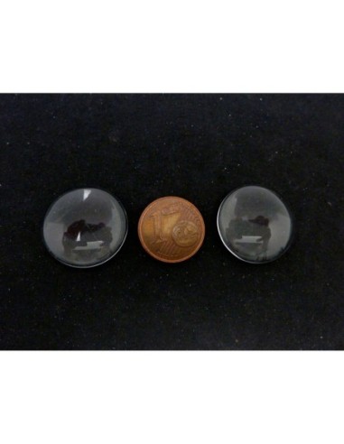 Cabochon rond 18mm loupe en verre