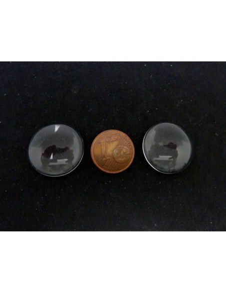 Cabochon rond 18mm loupe en verre