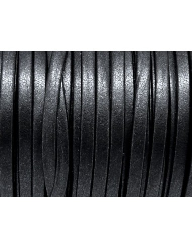 85cm Lanière simili cuir 3mm de couleur gris...