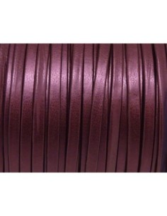 R-1m Lanière simili cuir 3mm de couleur prune rosé effet...