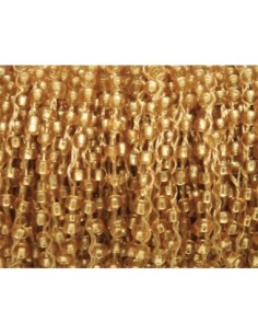 1m de chaînette de rocaille  de couleur doré transparent... 2