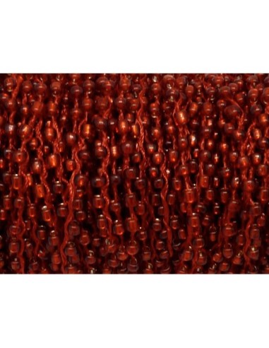 1m de chaînette de rocaille  de couleur rouge...