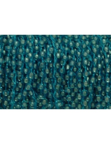1m de chaînette de rocaille  de couleur bleu...