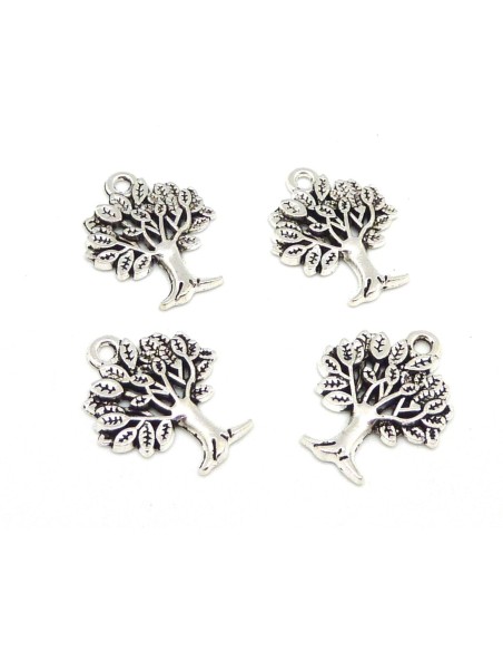 Breloque arbre de vie argenté pour collier