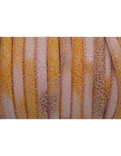 R-50cm Cordon 5mm rose pâle orange pastel dégradé imprimé... 2