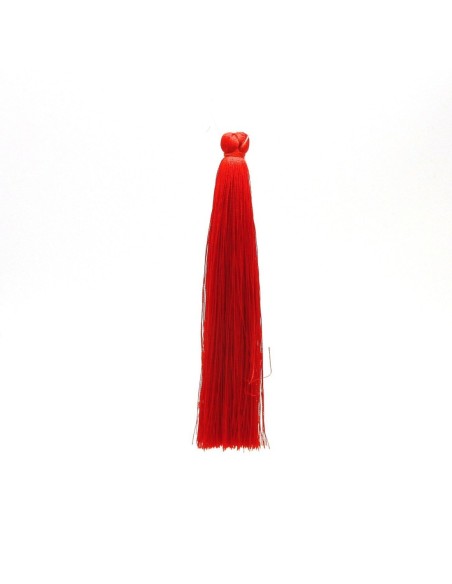 Pompon 12 cm rouge