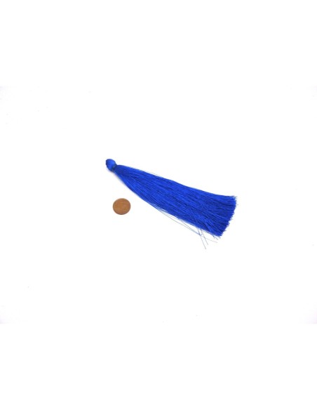 Pompon 12 cm bleu