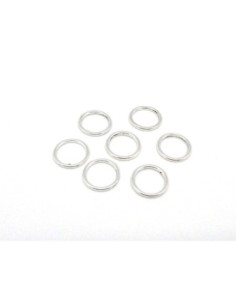 anneau fermé 14mm argenté en métal