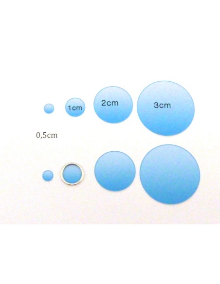 Anneaux fermés 12mm en métal argenté