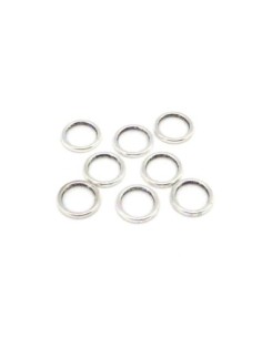 anneaux fermés cercles 10mm en métal argenté