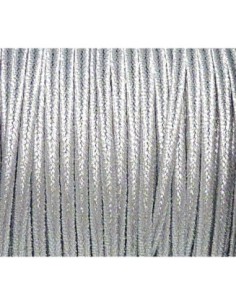 Ruban soutache couleur gris argenté plat 3mm 2