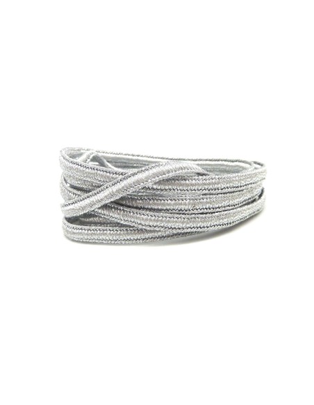 Ruban soutache couleur gris argenté