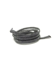 Ruban soutache couleur argenté et noir