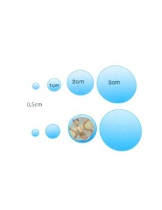 5 perles ovale en verre style façon Murano de couleur ivoire cuivré, rosé, bleu 15mm 2