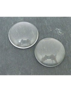 Cabochon rond 35mm loupe en verre Cabochon 35mm