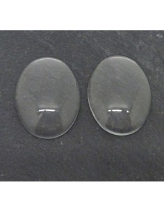 Cabochon ovale 22 x 30mm loupe en verre 2