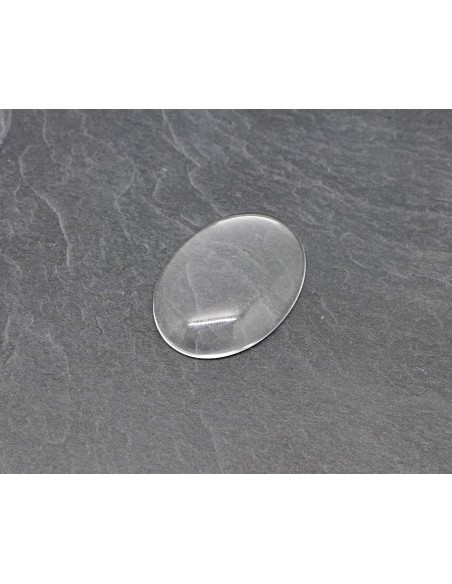 Lot de 2 Cabochons ovale 22 x 30mm loupe en verre