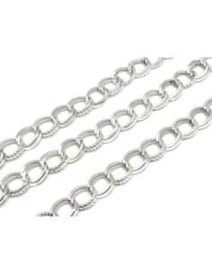 R-1m de chaînette double maillon forçat 10,5mm en métal...