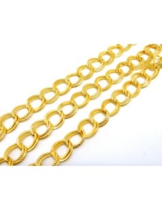 R-1m de chaînette double maillon forçat 14mm x 11mm en...