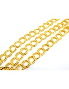 R-1m de chaînette double maillon forçat 14mm x 11mm en... 2