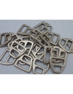 3 Connecteur, attache en métal argenté vieilli