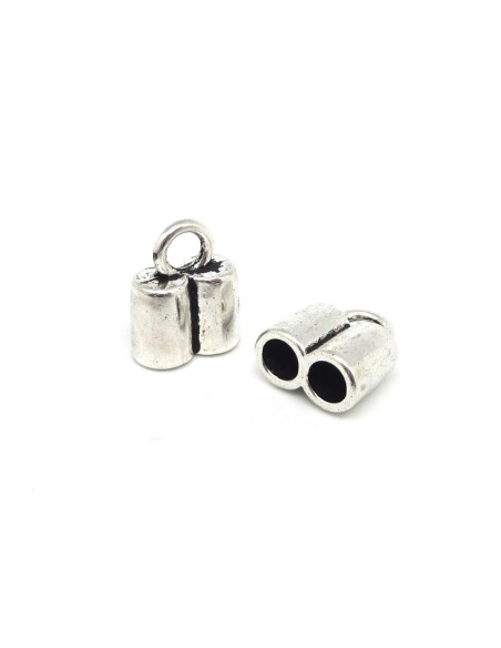 Embouts double pour cordon de 4,5mm - 5mm 