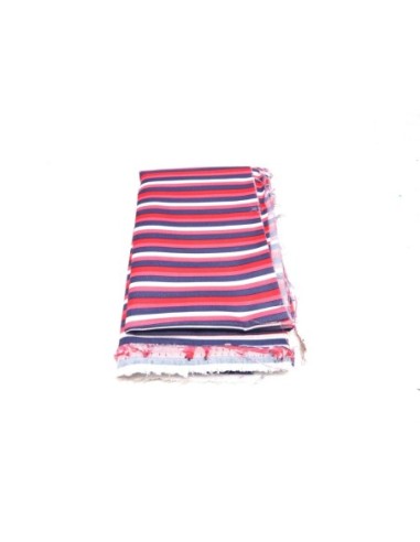 Tissus rayé rose blanc bleu