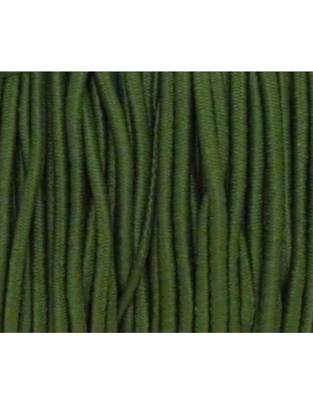élastique rond vert olive  création couture