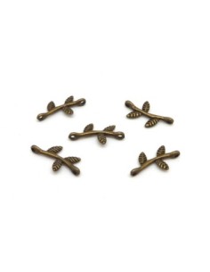 R-20 mini Perles connecteur feuille, branche 17mm en...