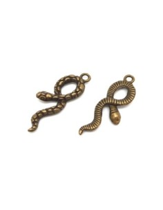 5 Breloques pendentif serpent cobra 34,7mm en métal de... 2