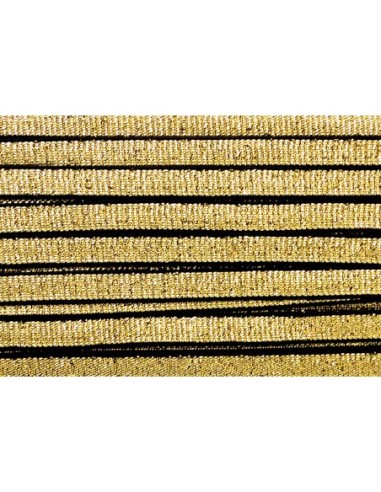 R-50cm Ruban galon élastique 10mm doré bordure...