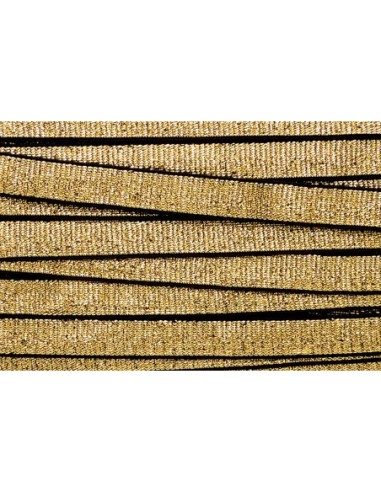 R-50cm Ruban galon élastique 15mm doré bordure...