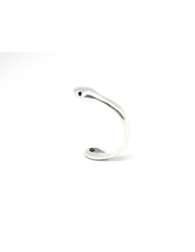 Intercalaire Fermoir crochet demi jonc serpent...