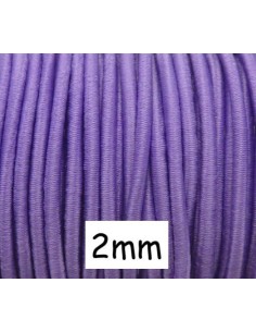 Fil élastique 2mm mauve pas cher