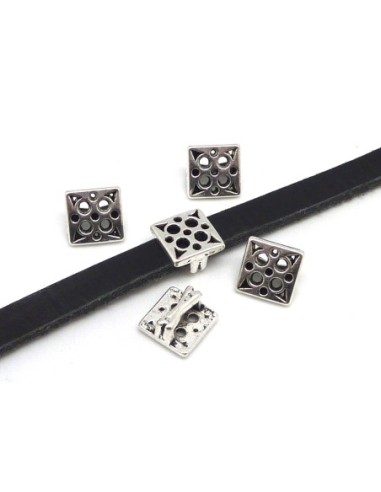 10 Perles passant carré forme géométrique rond...