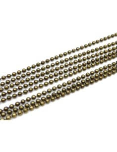 1m de chaînette bille 1,2mm super fine et souple en métal...