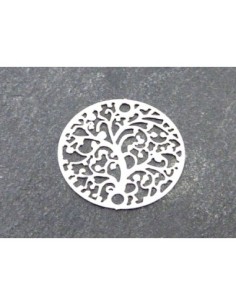 R-2 Estampes connecteur en filigrane ronde arbre de vie...