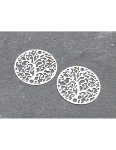 R-2 Estampes connecteur en filigrane ronde arbre de vie... 2