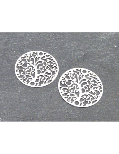 R-2 Estampes connecteur en filigrane ronde...
