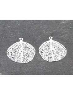 R-2 Estampes feuille ronde en filigrane très fine, légère...