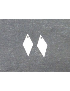 R-2 breloques losange sequin 18,5mm x 7,5mm en métal...