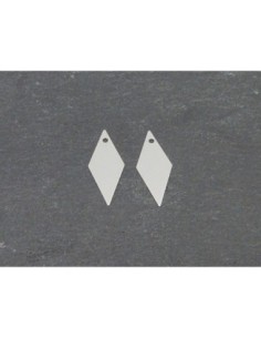 R-2 breloques losange sequin 18,5mm x 7,5mm en métal... 2