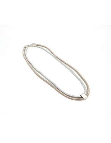 R-50cm Cordon chainette 4mm de couleur argenté...