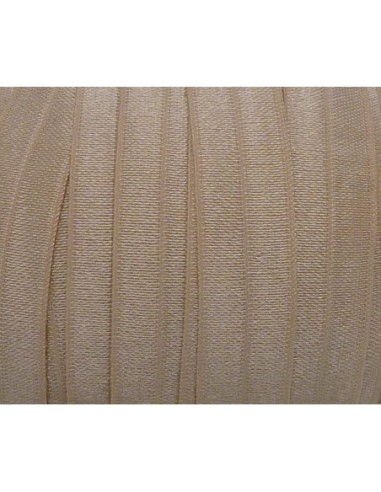 R-1m Ruban élastique 15mm chair beige uni effet...