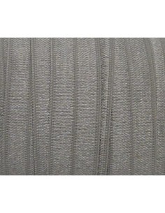 R-1m Ruban élastique 15mm gris clair argenté uni effet... 2