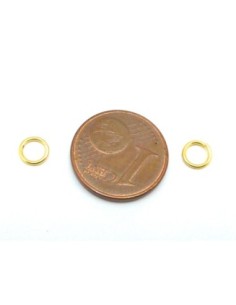 Anneaux de jonction 5mm X 0,9mm en métal doré 2