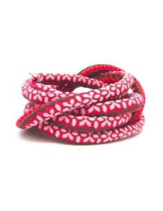 1m Cordon ethnique bohème en coton tissé 6mm motif...