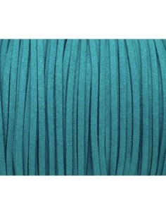 lanière simili daim bleu canard