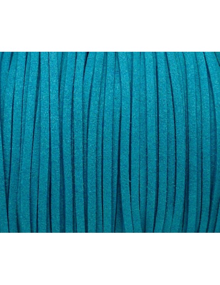 lanière simili daim bleu canard