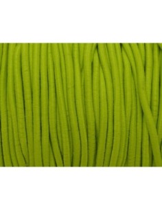 Cordon élastique jaune chartreuse 2mm 2
